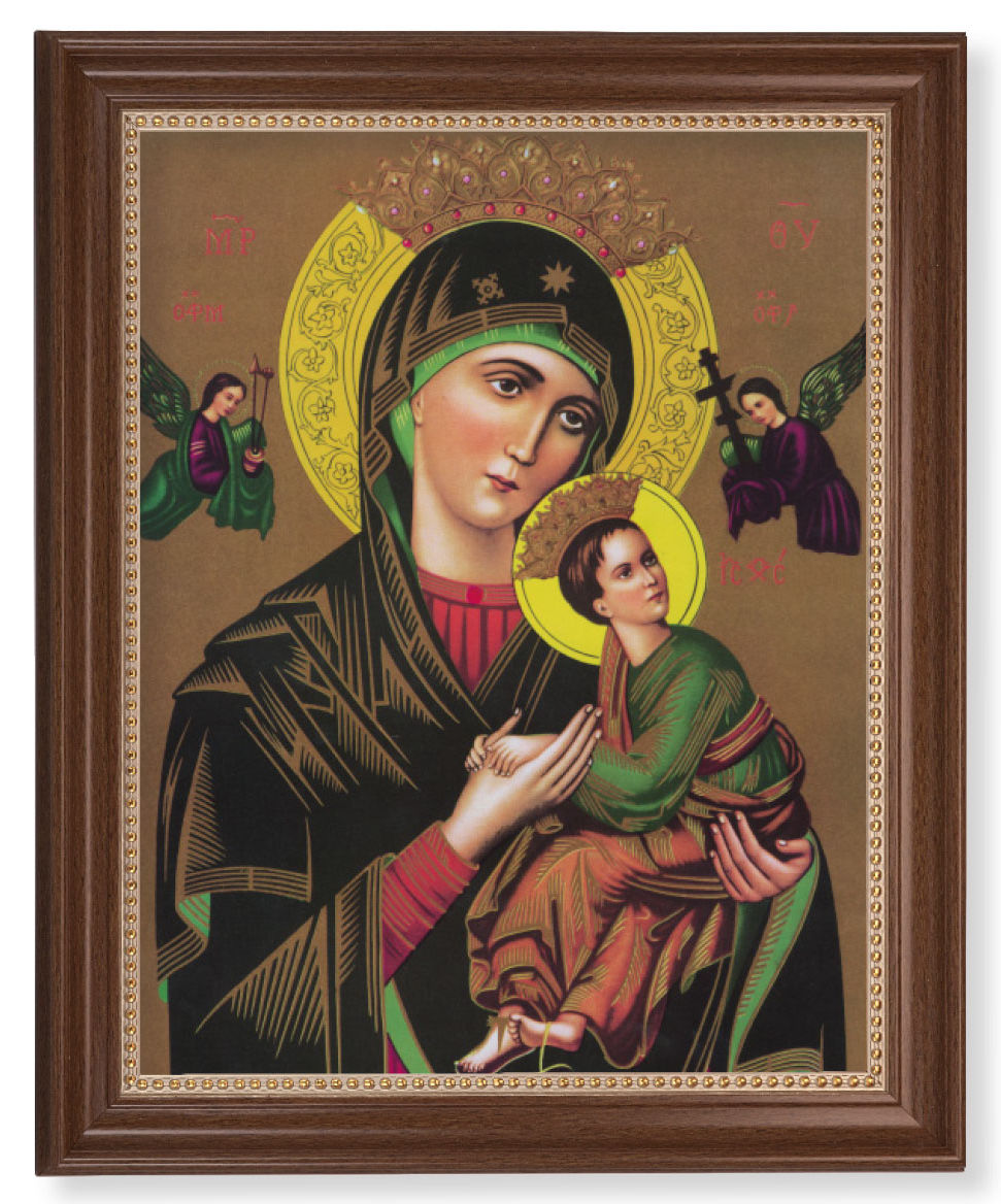 Our Lady of Perpetual Help Icon 11x14 Framed Print Artboard