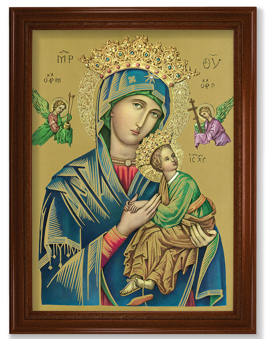 Our Lady of Perpetual Help Icon 19x27 Framed Print Artboard