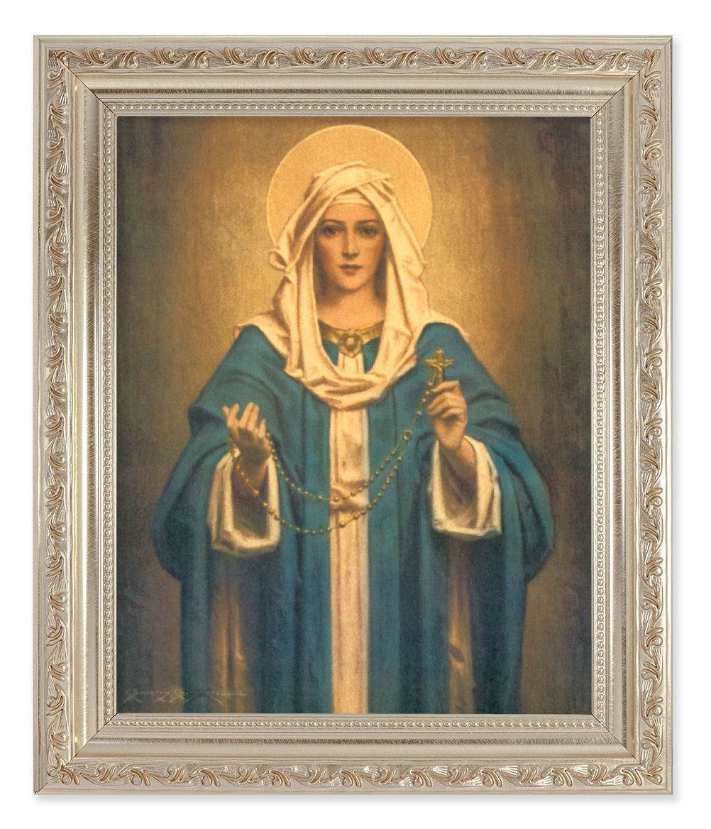 Our Lady of the Rosary 8x10 Framed Print Under Glass