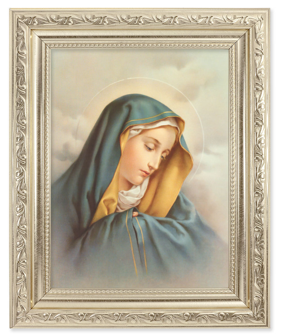 Our Lady of Sorrows 6x8 Print Under Glass