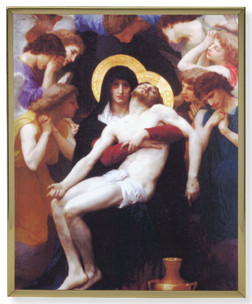 Our Lady of Sorrows 8x10 Gold Trim Plaque