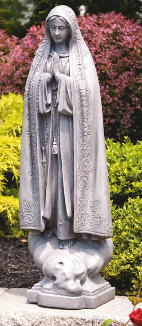 Our Lady of Fatima Outdoor Garden Statue 33.5 Inches