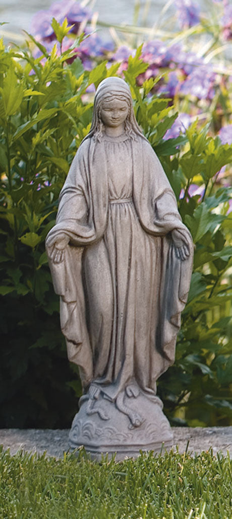 Our Lady of Grace Outdoor Statue 17.75 Inches