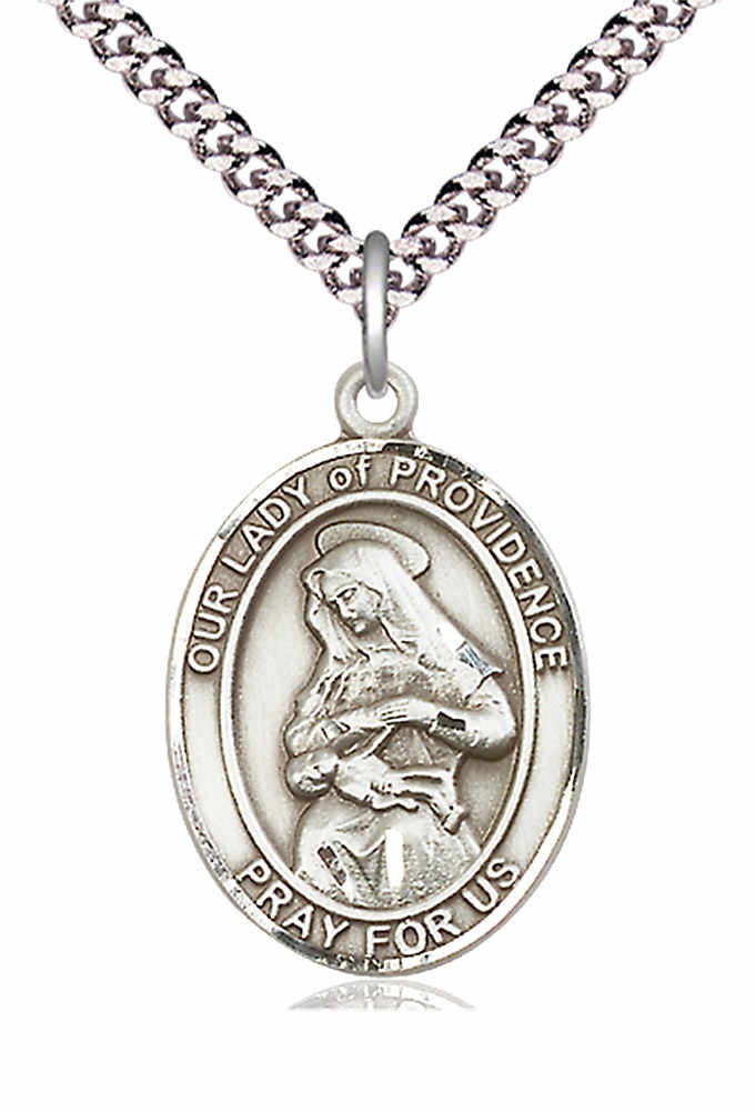 Our Lady of Grace of Providence Medal - Patron Saint of Puerto Rico | Sterling Silver