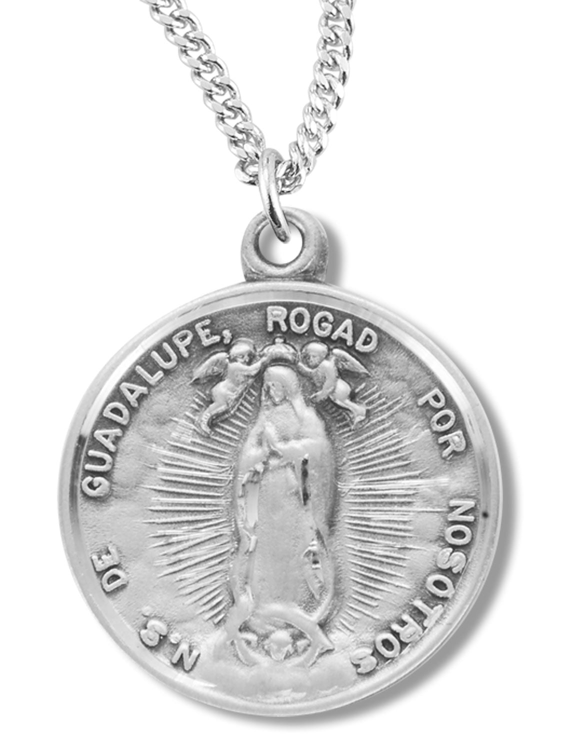 Our Lady of Guadalupe Medal Sterling Silver