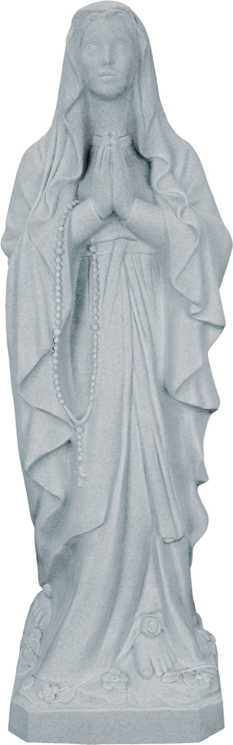 Plastic Our Lady of Lourdes Statue - 24 inch