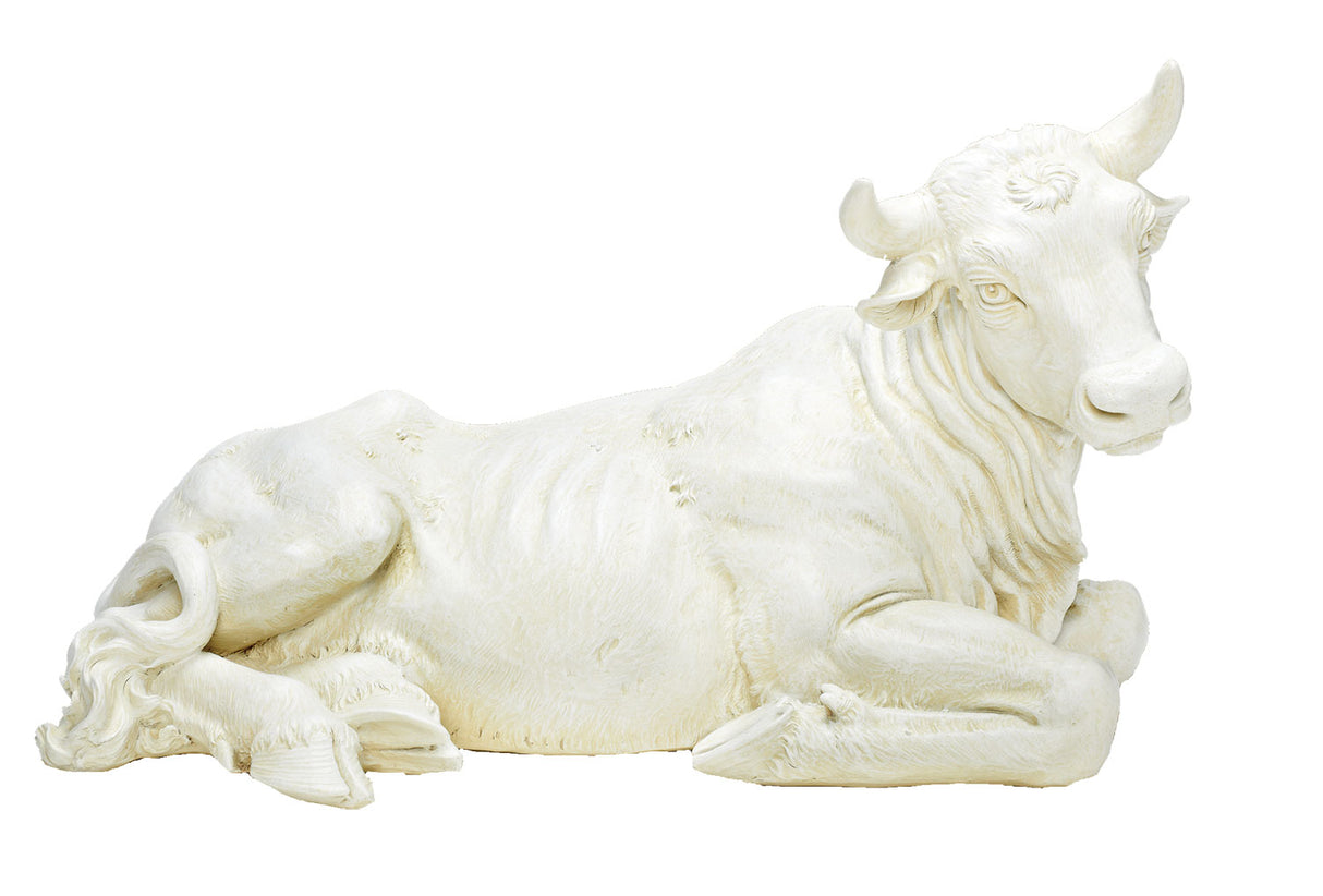White Ox Statue 13" H for 27" Scale Nativity Set