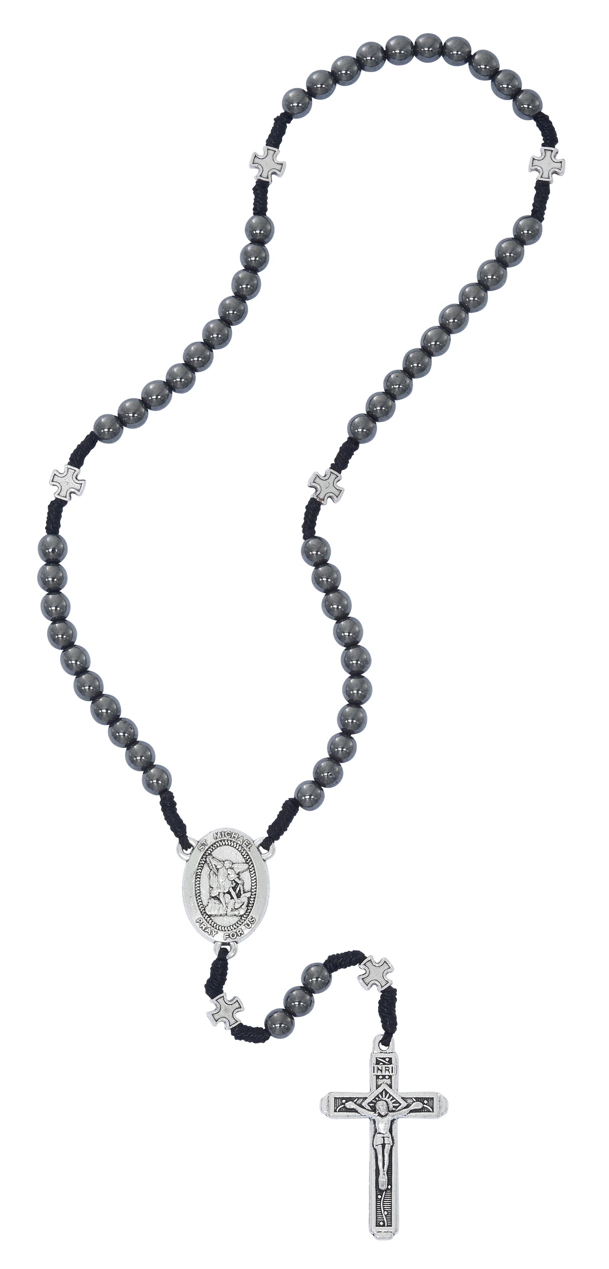 Hematite Corded Rosary