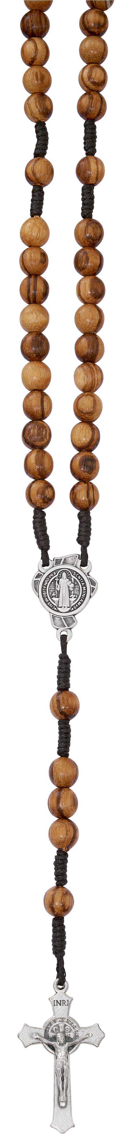 Italian Wood St. Benedict Rosary