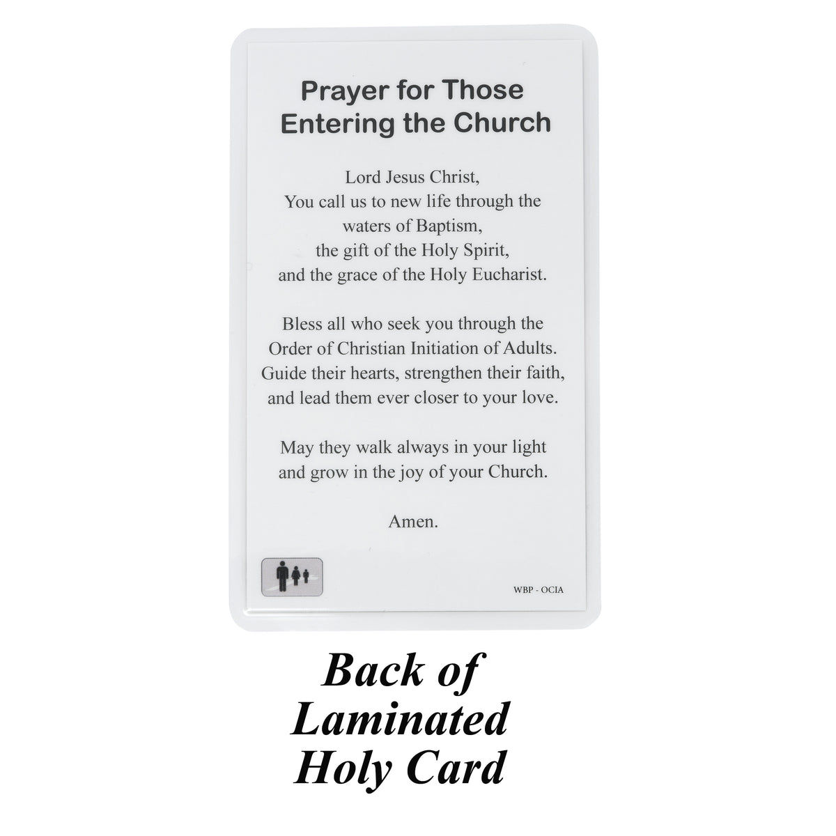 OCIA Medal Necklace with Prayer Card