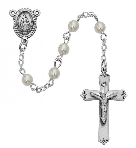 Pearl Rosary, 3mm