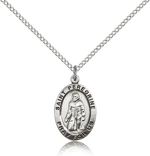 St. Peregrine Oval Medal Necklace