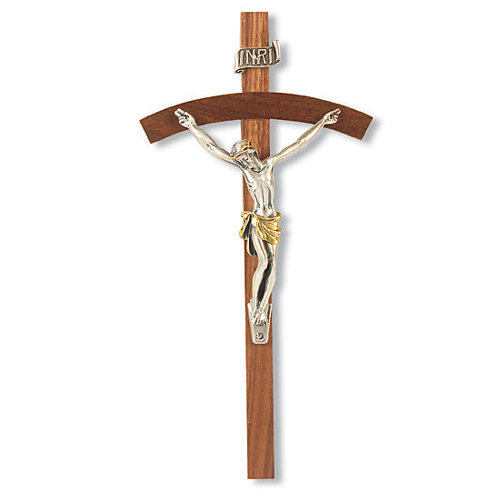 Arched Wall Cross with Giglio Corpus - 8 inch