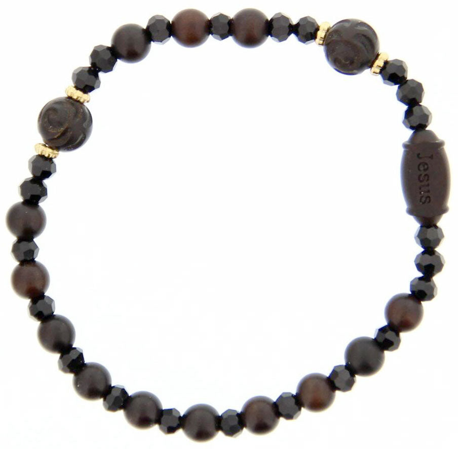 Jujube Rose Wood Rosary Bracelet - 6mm