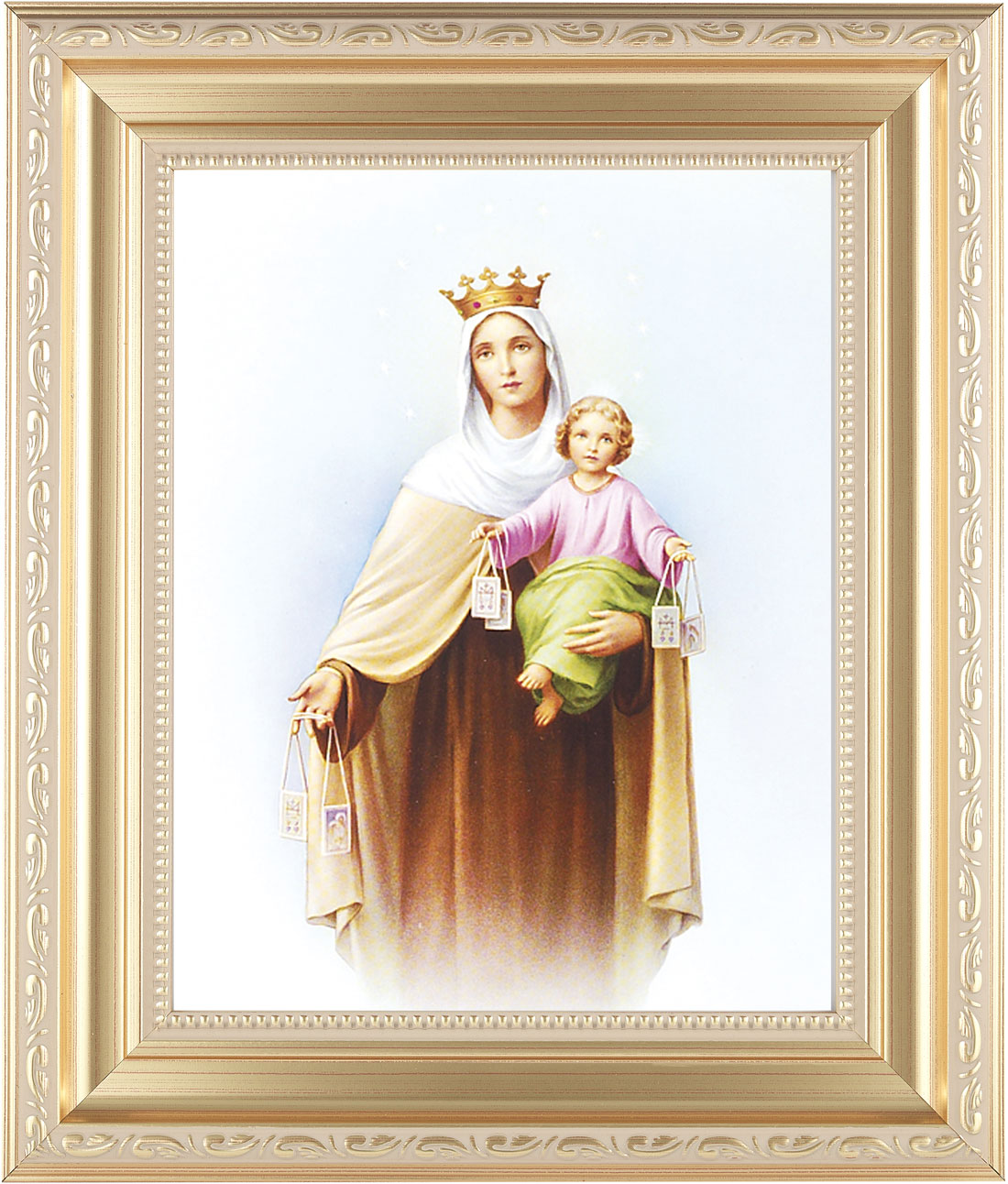 Our Lady of Mt. Carmel 8x10 Framed Print Under Glass