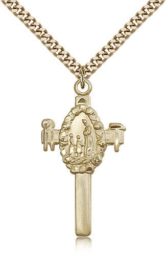 Our Lady of La Salette Cross Pendant