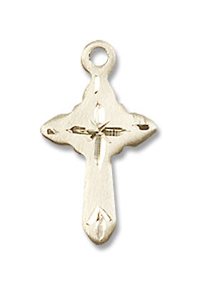 Etched Cross Pendant