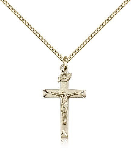 Small Shadowed Corpus Crucifix Pendant