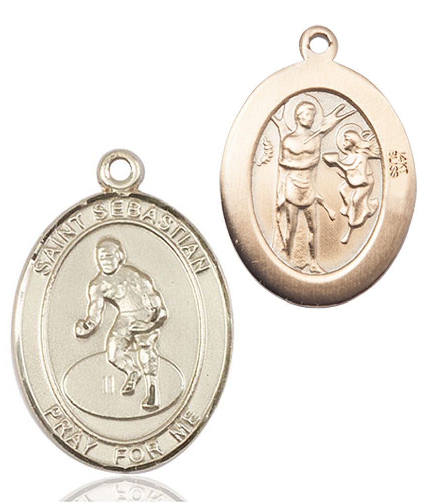 St. Sebastian Wrestling Medal