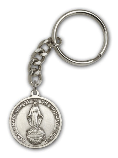 Our Lady of the Highway Keychain