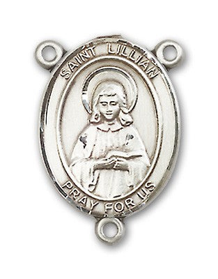 St. Lillian Rosary Centerpiece Sterling Silver or Pewter