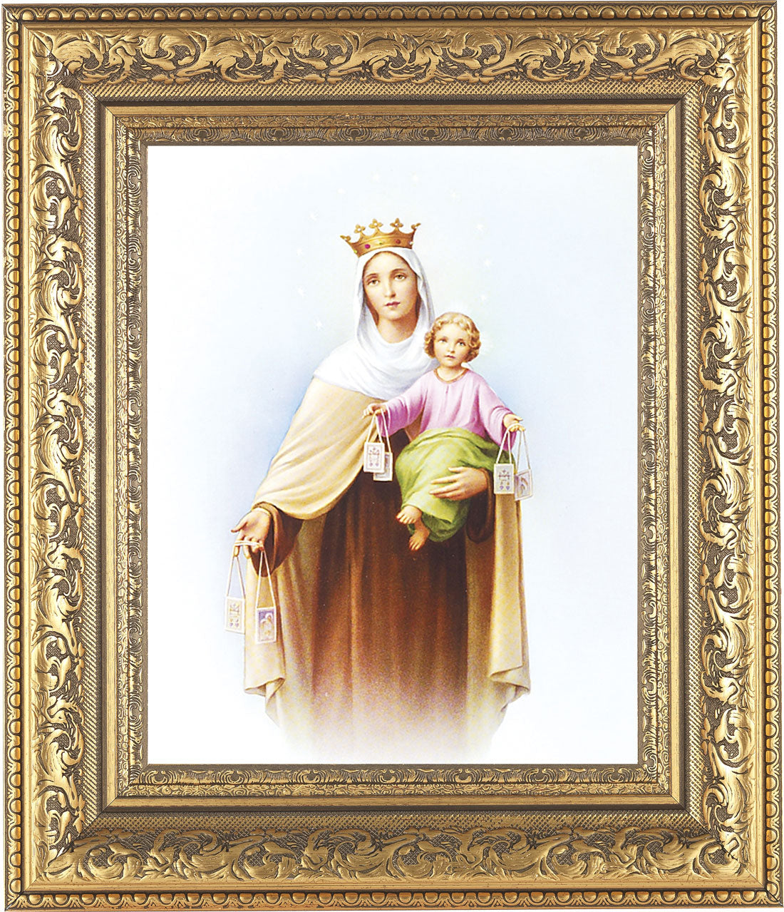 Our Lady of Mt. Carmel 8x10 Framed Print Under Glass
