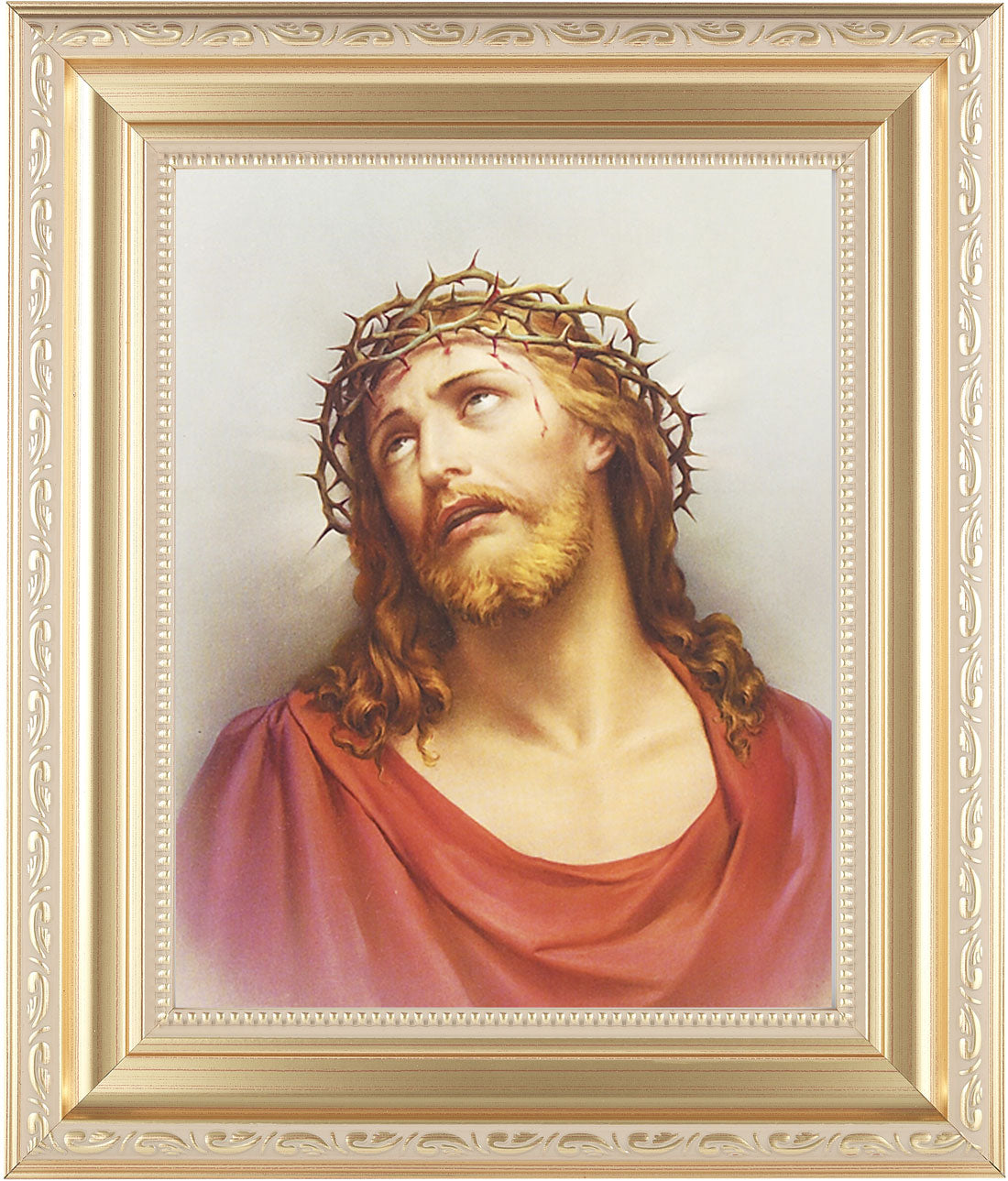 Christ Head of Thorns 8x10 Framed Print Under Glass