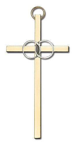 Wedding Rings Cross 4'