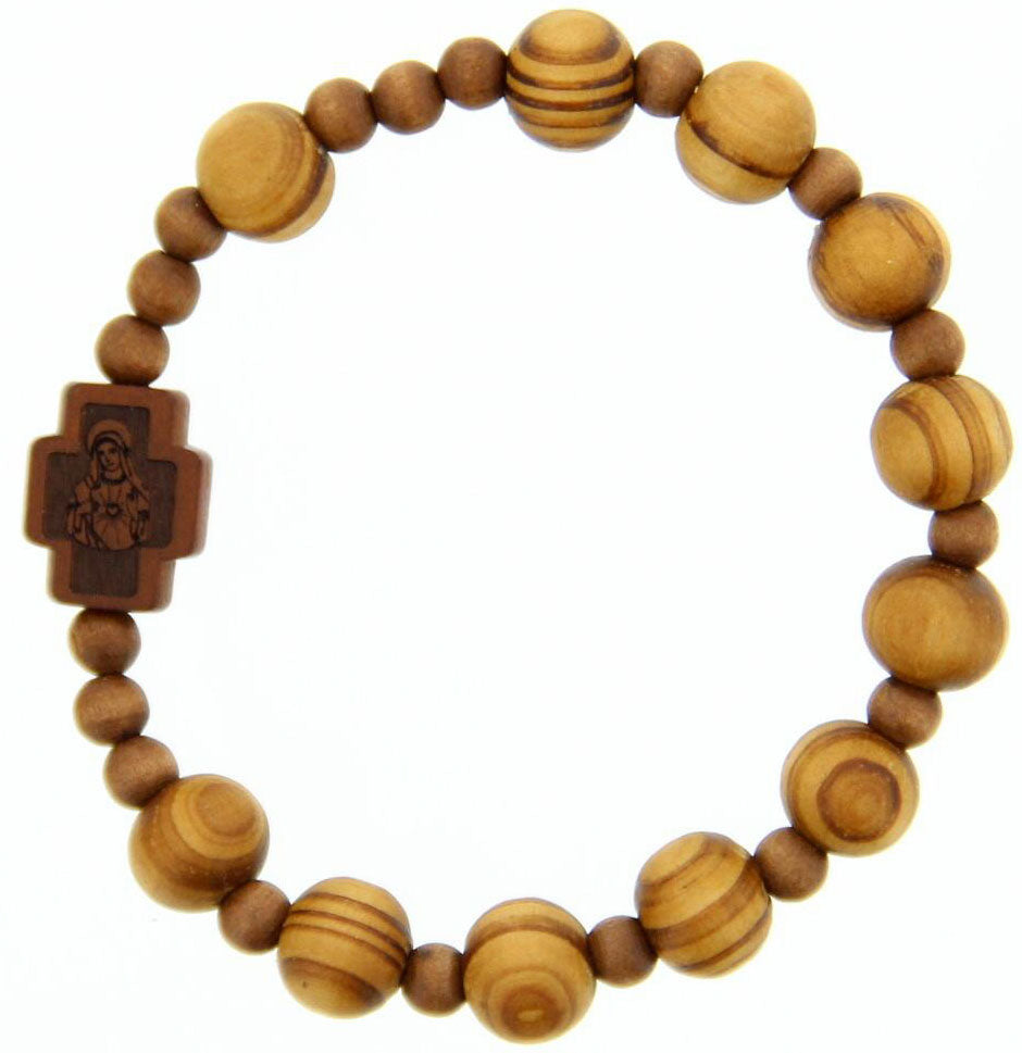 Jujube Light Wood Rosary Bracelet - 10mm