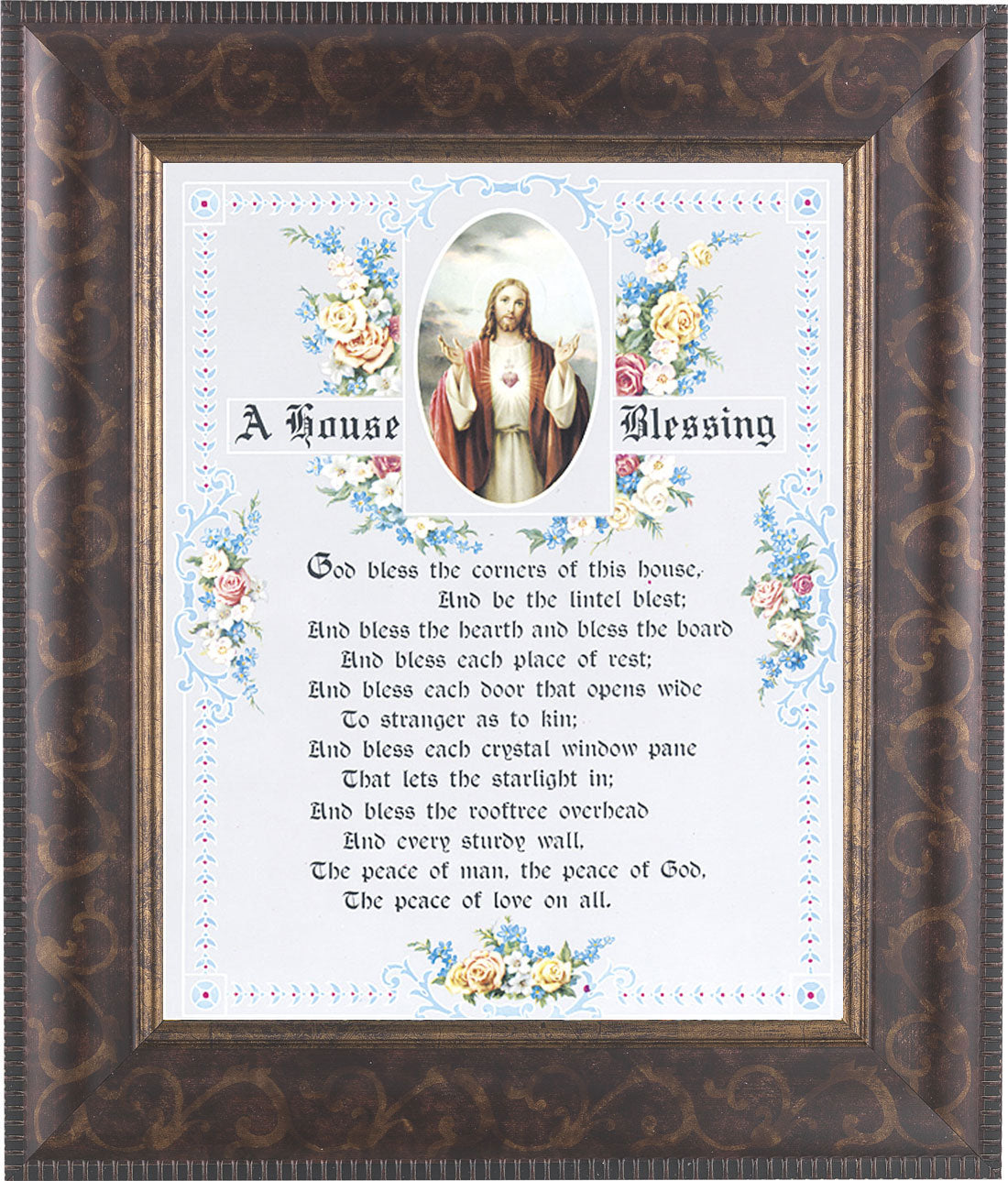 A House Blessing Prayer 8x10 Framed Print Under Glass
