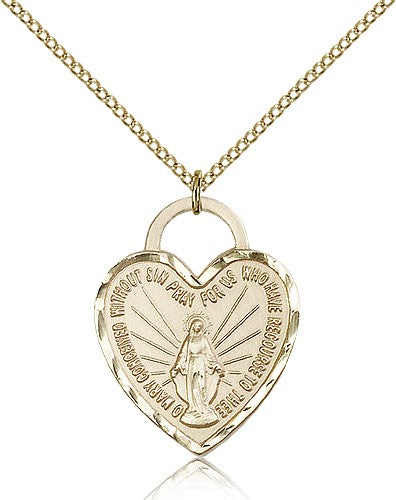 Women's Miraculous Heart Medal