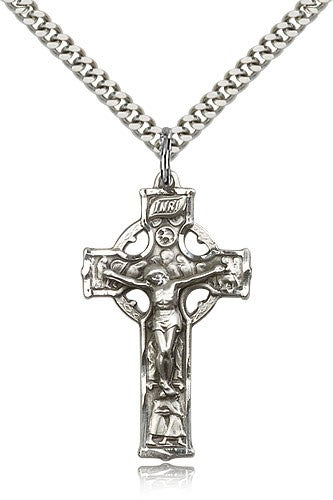 Men's Traditional Celtic Crucifix Pendant
