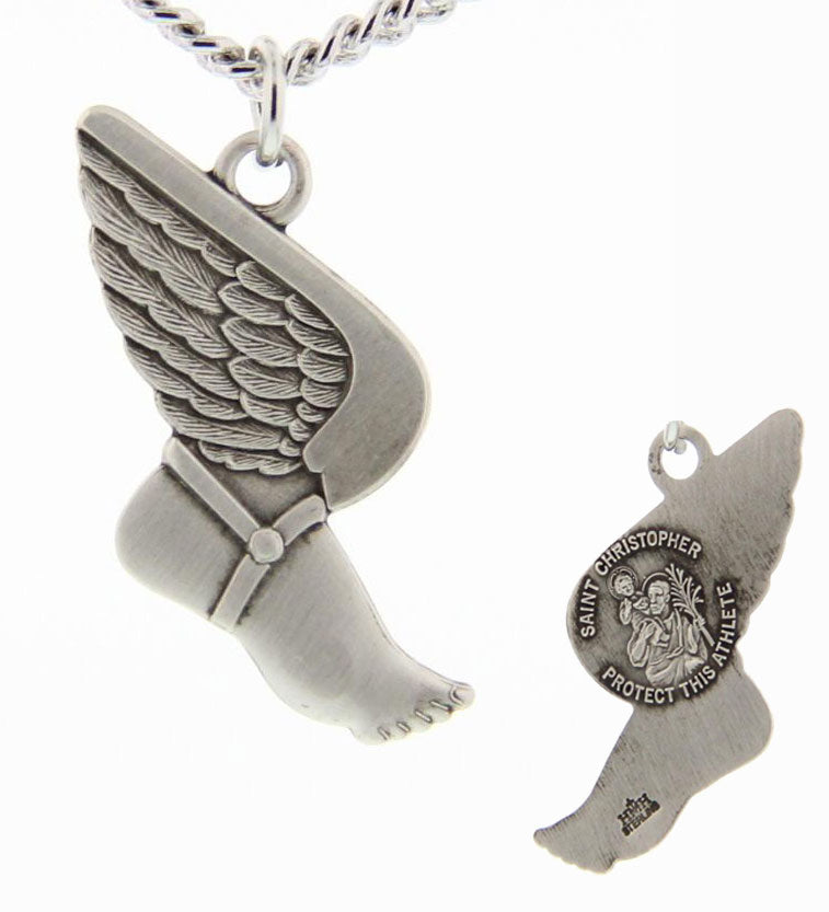 St. Christopher Track Sterling Silver Medal