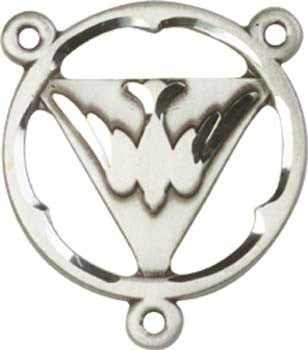 Holy Spirit Sterling Silver Rosary Centerpiece