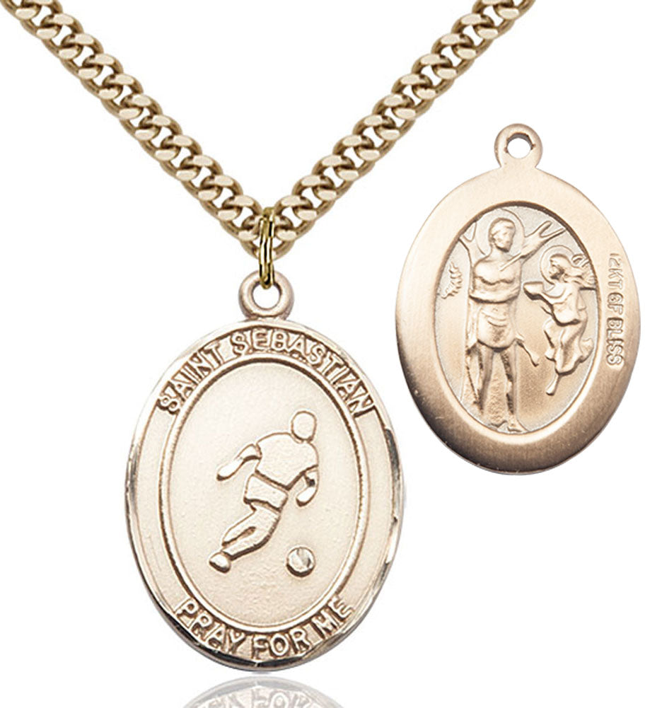 St. Sebastian Soccer Medal