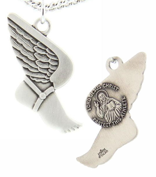 Jesus Christ Track Sterling Silver Medal