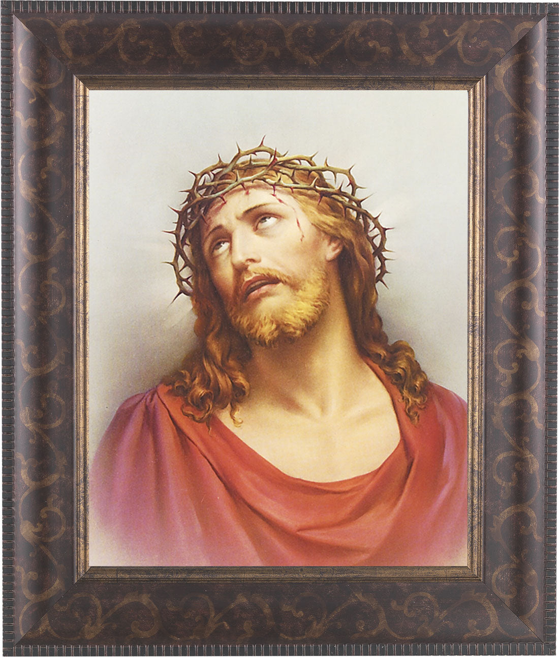 Christ Head of Thorns 8x10 Framed Print Under Glass