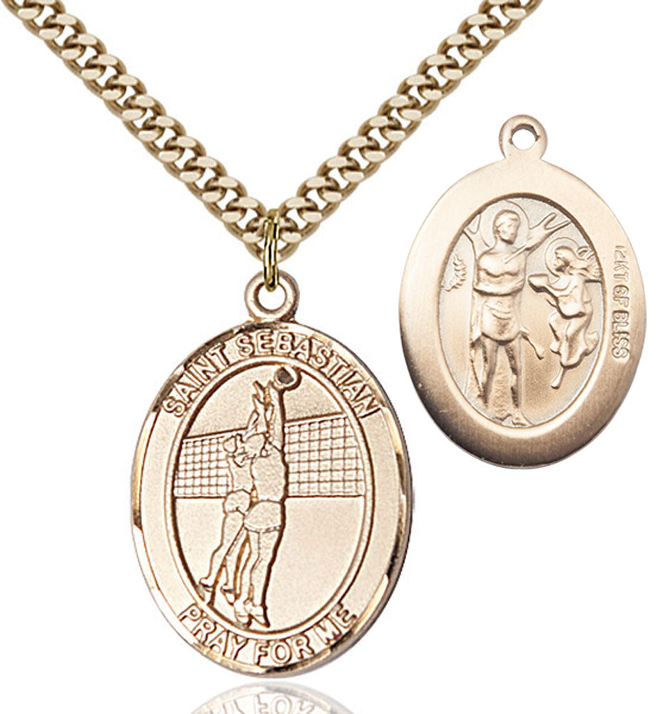 Saint Sebastian Volleyball Medal