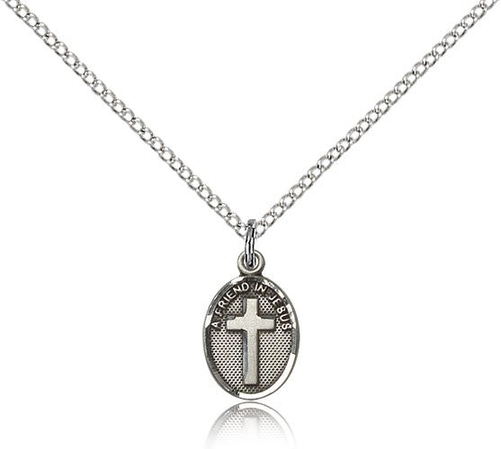 Petite Friend In Jesus Cross Pendant