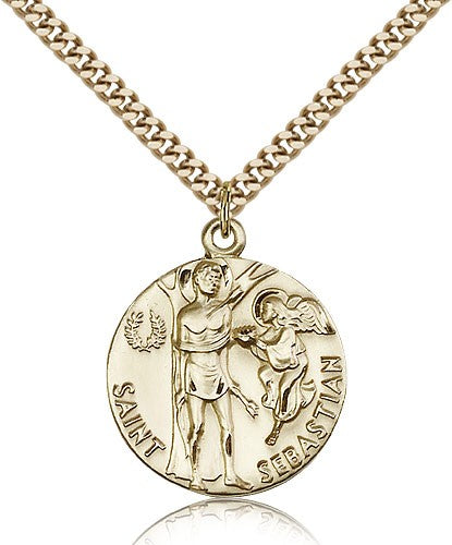 Round St. Sebastian Medal for Women