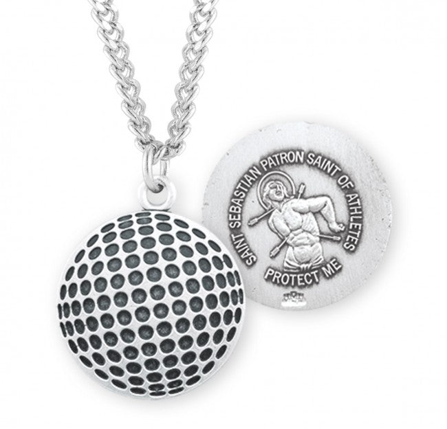 St. Sebastian Golf Sterling Silver Medal