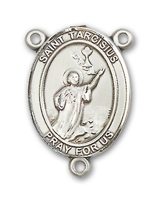 St. Tarcisius Rosary Centerpiece Sterling Silver or Pewter