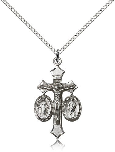 Women's Holy Family Crucifix Pendant