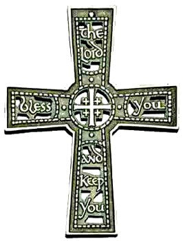 The Lord Bless You and Keep You Wall Cross - 4.75 inches