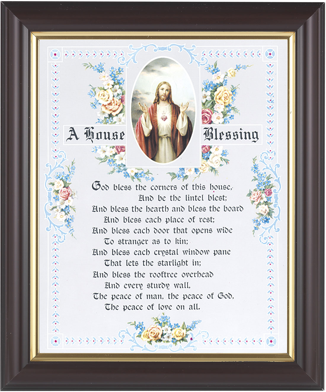 A House Blessing Prayer 8x10 Framed Print Under Glass