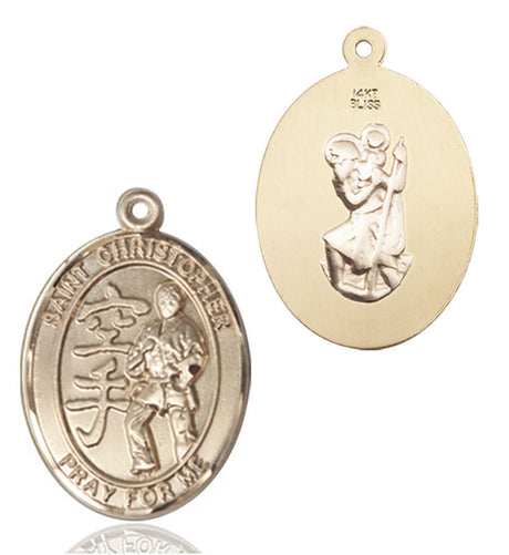 St Christopher Karate Patron Saint Medal