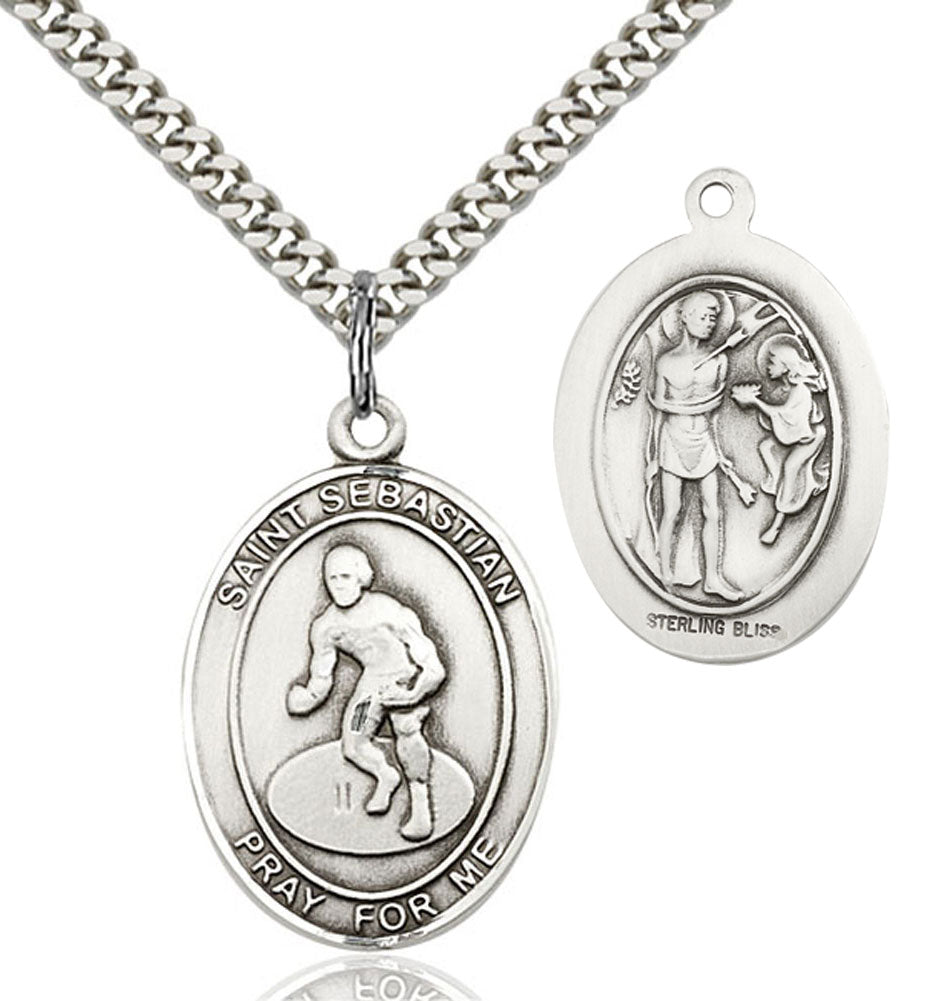 St. Sebastian Wrestling Medal