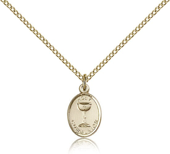 Oval Chalice First Communion Pendant