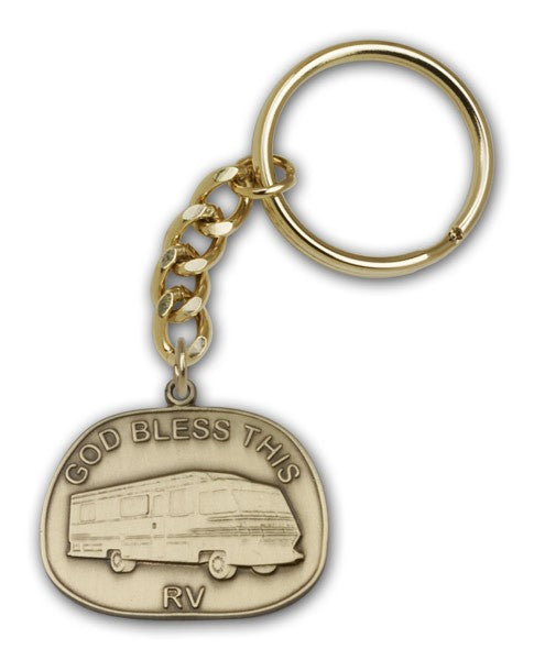 God Bless This RV Keychain