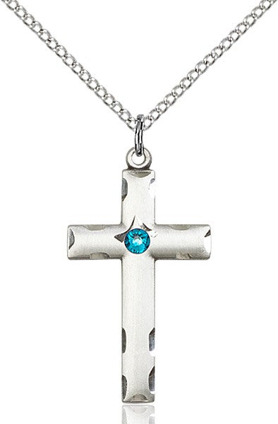 Birthstone Cross Pendant for Women